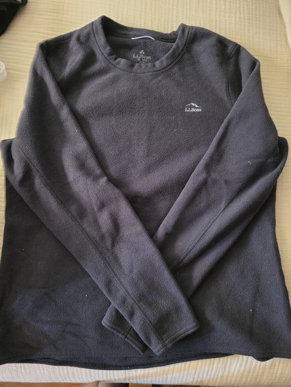 L.L. Bean Crewneck Fleece Sweater - Black